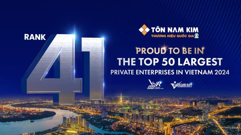 Nam Kim Steel Ranked in the Top 50 Largest Private Enterprises in Vietnam 2024