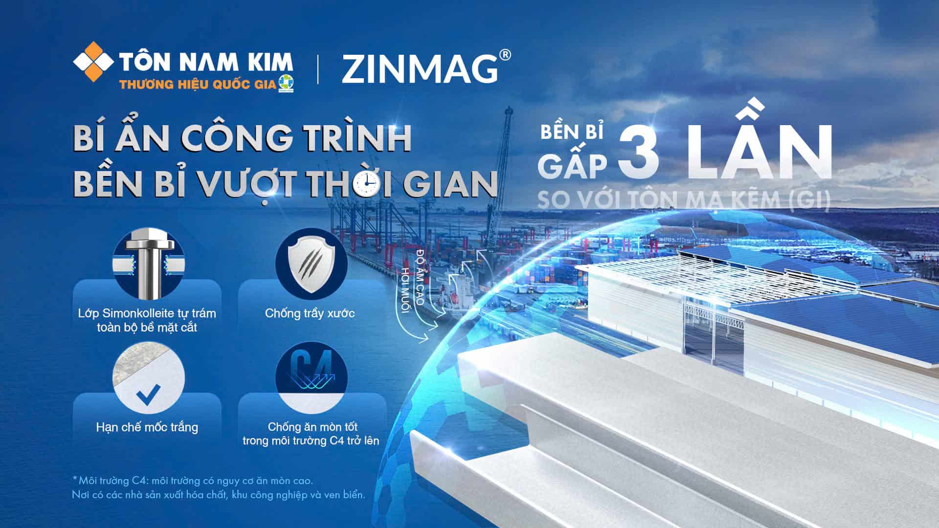 Môi trường C4 là môi trường gì? Nơi nào ở Việt Nam là môi trường C4? 6 Tôn ZINMAG® đồng hành cùng công trình vượt thời gian
