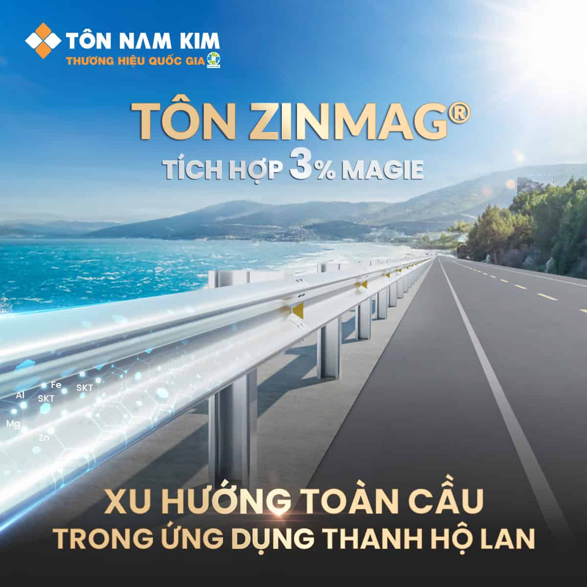 Hộ Lan Zinmag® chứa Magie 3% - Xu hướng toàn cầu trong ứng dụng cho thanh hộ lan 19 Với phép thuật