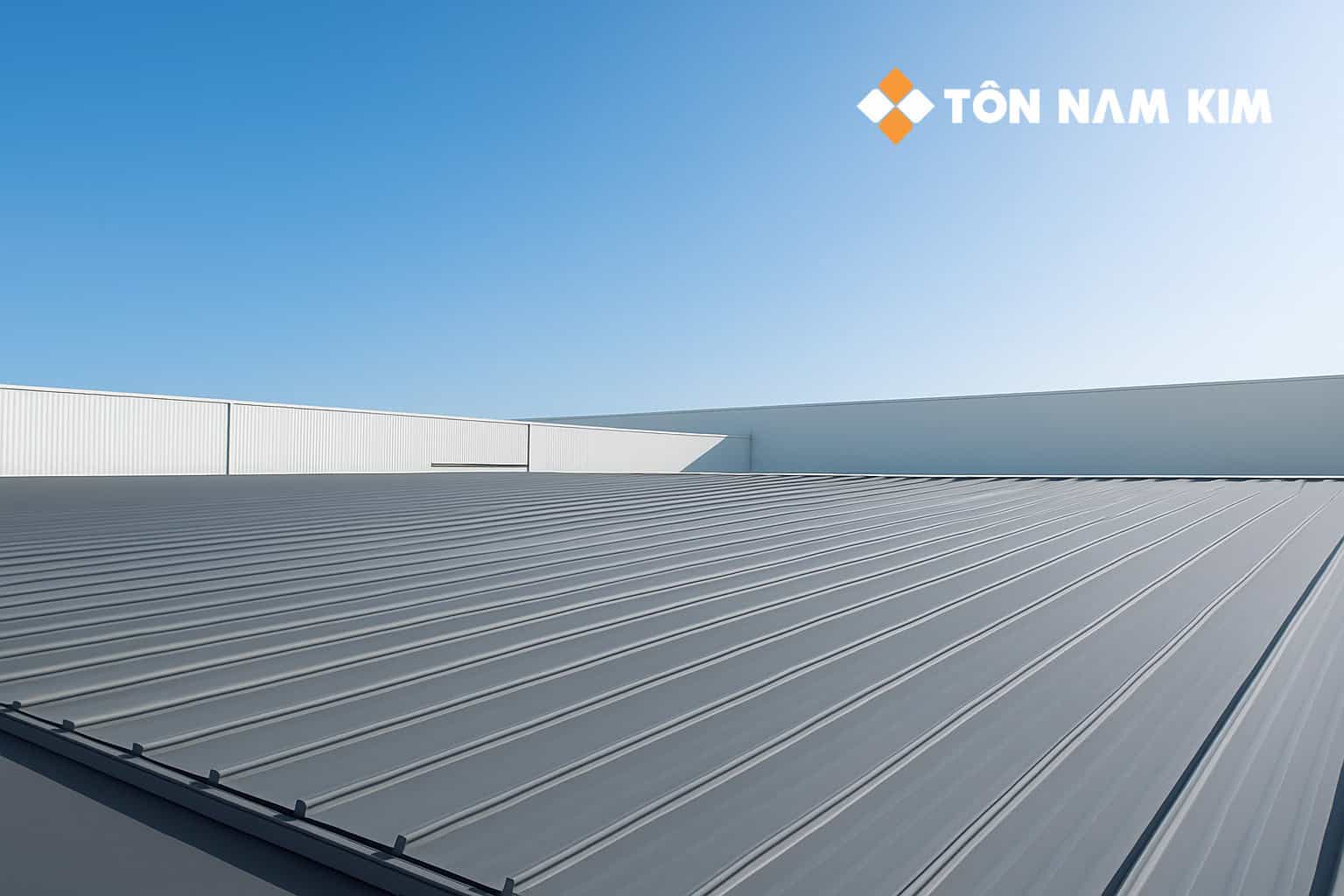 TÔN SEAMLOCK – GIẢI PHÁP MÁI KHÔNG VÍT HIỆN ĐẠI CHO CÔNG TRÌNH LỚN 2 Mái nhà xưởng tôn seamlock