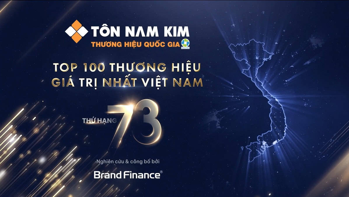 TÔN NAM KIM TIẾP TỤC GHI MÌNH TRONG TOP 100 THƯƠNG HIỆU GIÁ TRỊ NHẤT VIỆT NAM 2025 14 top100 Thuong hieu gia tri nhat Viet Nam 2025