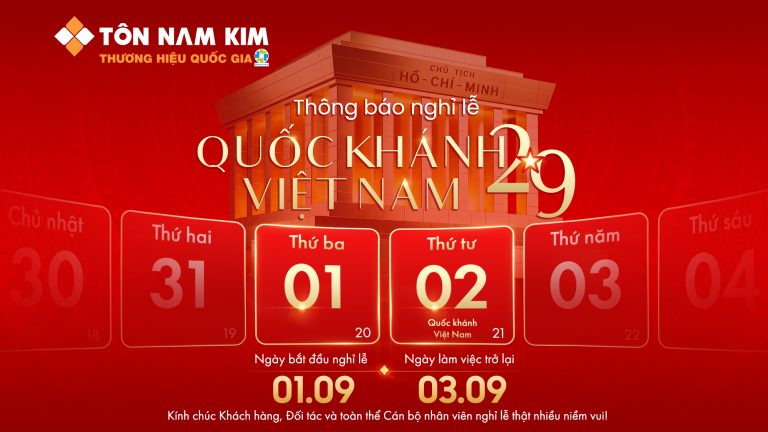 Tôn Nam Kim - Doanh nghiệp tôn mạ hàng đầu Việt Nam 10 POST THONG BAO 16 9