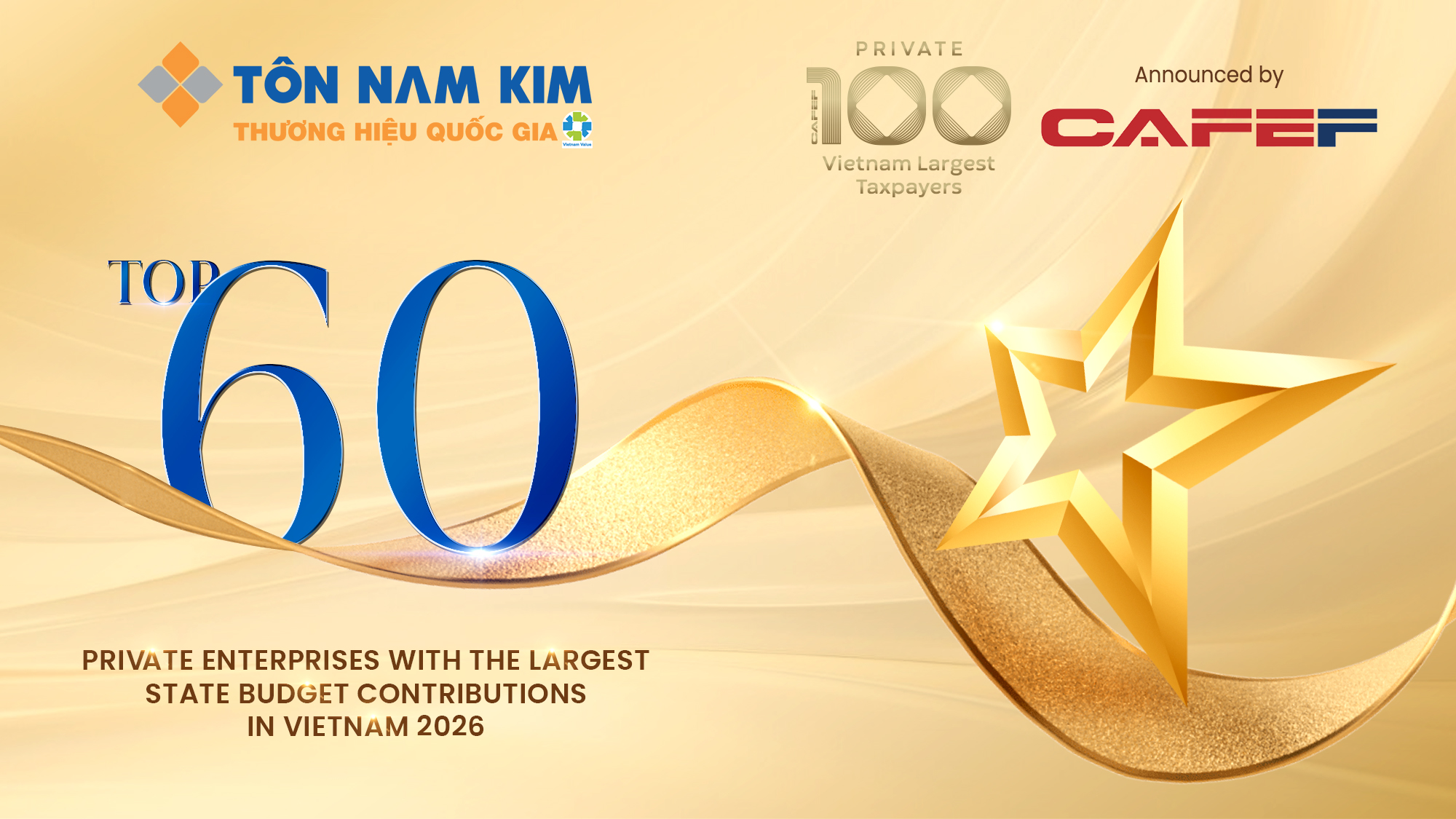 TON NAM KIM – AMONG VIETNAM’S TOP 100 PRIVATE ENTERPRISES BY CONTRIBUTIONS TO THE STATE BUDGET IN 2026 2 TOP 10 CTY TU X NOP NGAN SACH LON 2 EN